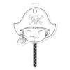 GRAFFY STICK PIRATE MASK 24X37.5CM