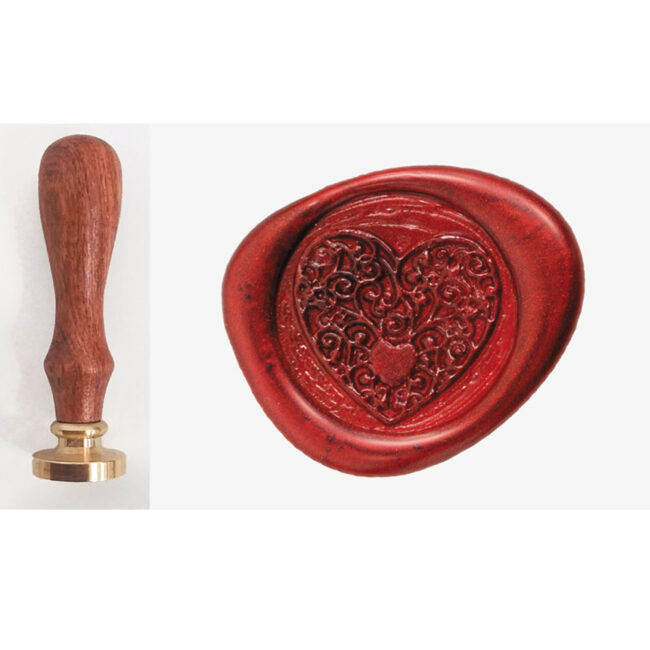 SEAL WAX STAMP HEART 2.5CM