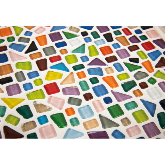 SOFT GLASS MOSAIC POLYGONAL MULTICOLORED 0.4X1-2CM 500G - Image 3