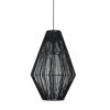 WALL LAMP AYA 2 BLACK 34X34X52CM