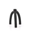 CANDLE HOLDER TWIG SMALL BLACK 13.5X13.5X16.5CM