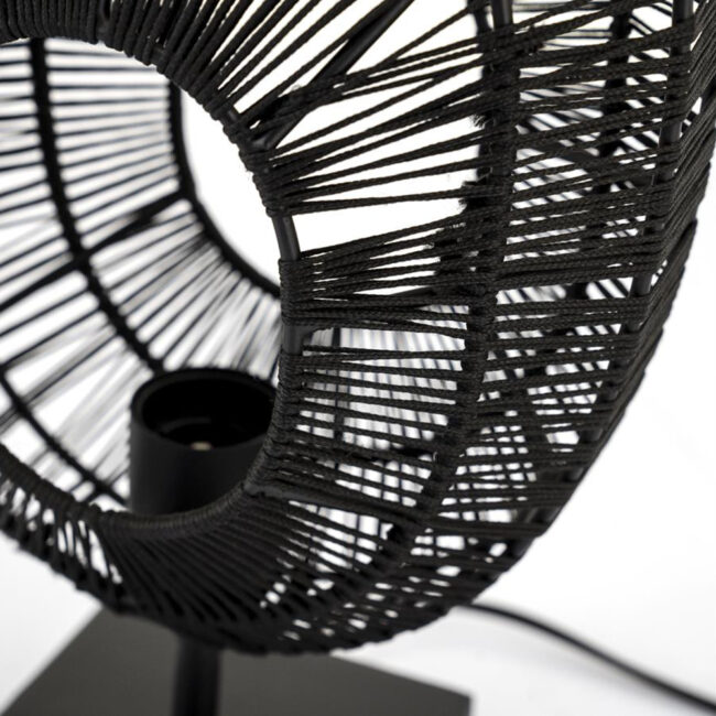 TABLE LAMP OVO BLACK 22X13X39CM - Image 3