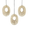 PENDANT LAMP OVO CLUSTER NATURAL 13X66X132CM