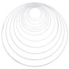 METAL RINGS COATED WHITE