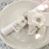 FIORE BIANCO COTONE POLIESTERE MATRIMANIA ROMANTICO 80MM - Image 2