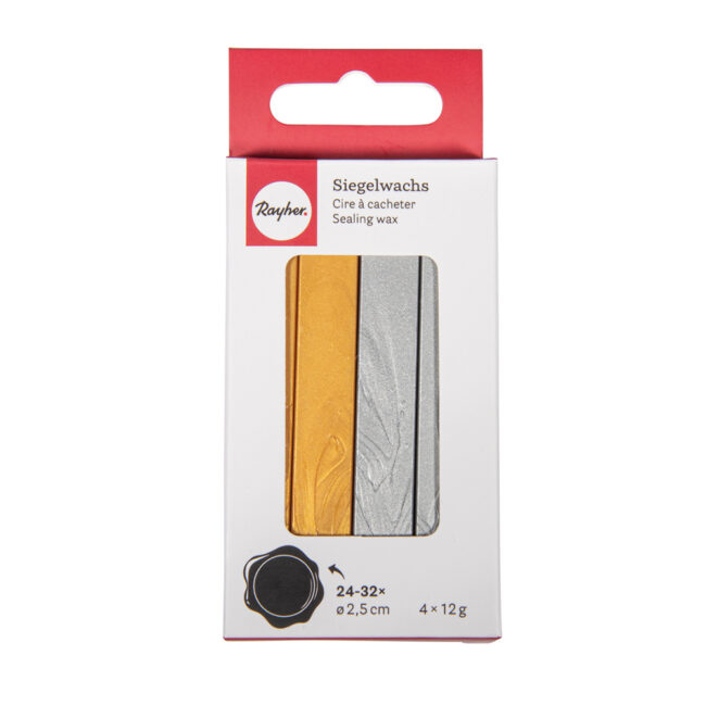 SEALING WAX STICKS GOLD & SILVER 12G 4PCS - Image 3