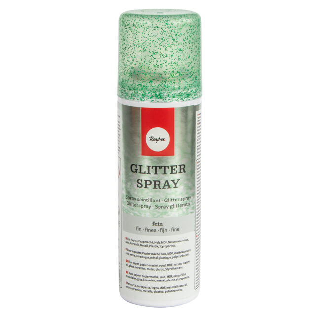 GLITTER SPRAY FINE LEAF GREEN 125ML