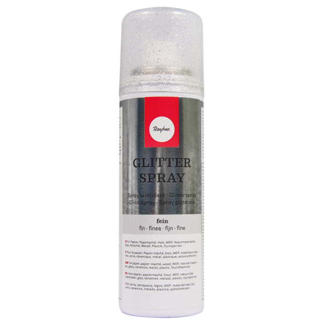 GLITTER SPRAY FINE SILVER 125ML