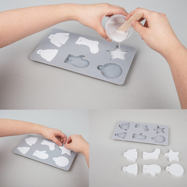 SILICONE MOULD WINTER TEMPLATE A5 (6 DESIGNS) 14X26X1CM - Image 3