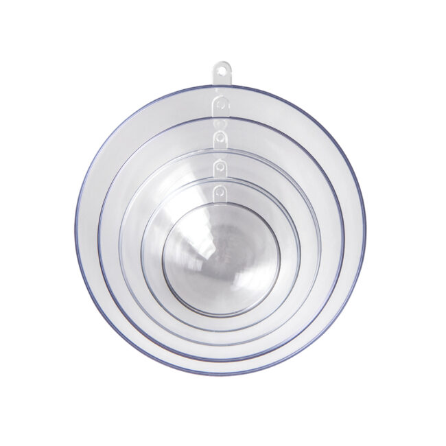 SET OF 5 LARGE CASTING ACRYLIC HEMISHEPRES BOWL MOULDS 6-14CM - Image 3