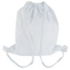 GYM BAG WITH DRWSTRING WHITE 38X42CM