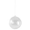 PLASTIC BALL 2-PARTS CRYSTAL 16CM