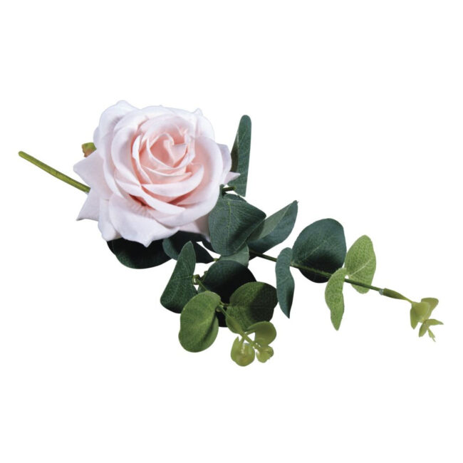ROSE PICK WΙΤΗ EUCALYPTUS PINK 28CM