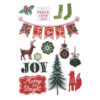 3D CHRISTMAS STICKERS 14PCS