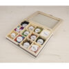 WOODEN TEA BOX 12 COMPARTMENTS 28X23X7CM - Image 3