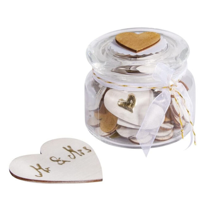 BOX WITH WOODEN HEARTS 1X0.3X8CM/30X0.3X4CM 31PCS - Image 3