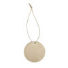 WOODEN DISCS WITH HANGER 0.3X6CM 6PCS