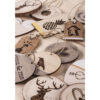 WOODEN DISCS WITH HANGER 0.3X6CM 6PCS - Image 2