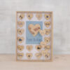 DIY SET WOODEN GUESTBOOK WITH HEARTS NATURAL 35X4X26CM - Image 4