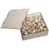 RAW-WOODEN BALLS BOX 8 SIZES NATURAL 222PCS