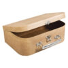 PAPIER-MACHE SUITCASE WITH METAL HANDLE 24X16X8CM
