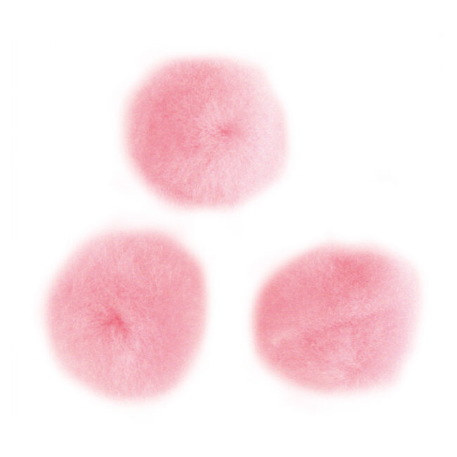 POMPONS PALE PINK 1.5CM 60PCS