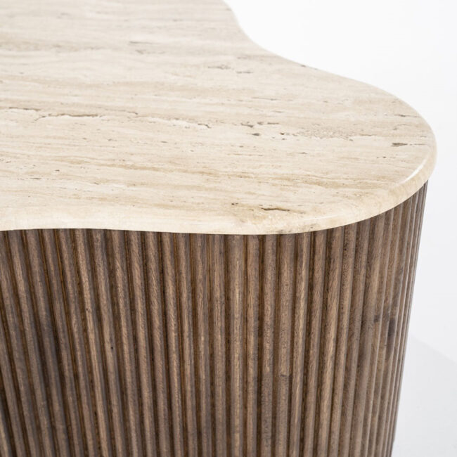 COFFEE TABLE MARI BROWN 83X72X34CM - Image 3