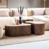 COFFEE TABLE MARI BROWN 83X72X34CM - Image 2