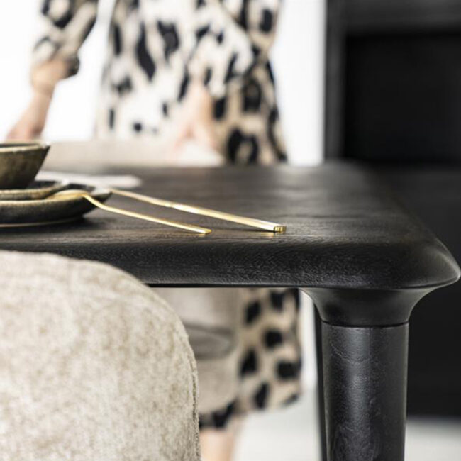 DINING TABLE JISKA BLACK 300X100Χ76CM - Image 4