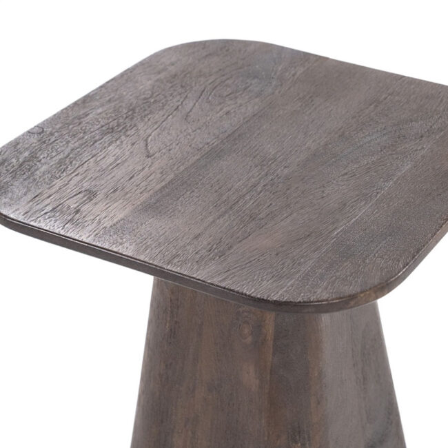 SIDE TABLE ARON SQUARE BROWN 40X40X49CM - Image 3