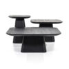 COFFEE TABLE ARON SQUARE BLACK 80X80X32CM - Image 2
