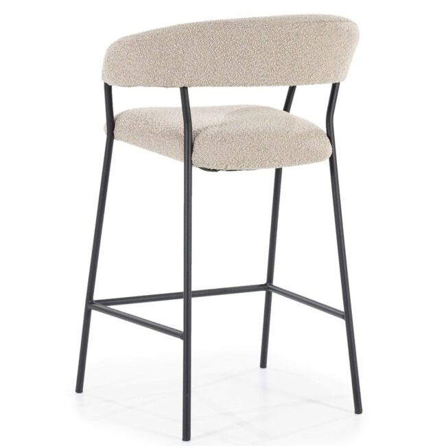 BAR CHAIR LUKA TAUPE COPENHAGEN 53X53.5X90CM - Image 4