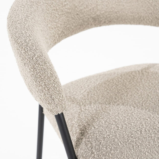 BAR CHAIR LUKA TAUPE COPENHAGEN 53X53.5X90CM - Image 5