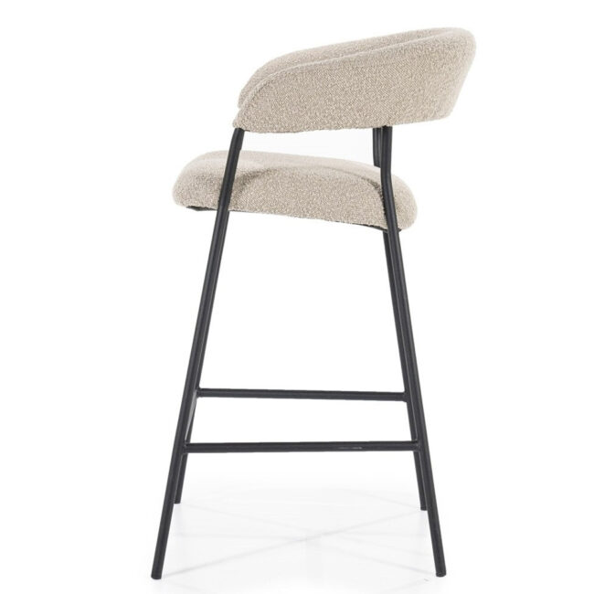 BAR CHAIR LUKA TAUPE COPENHAGEN 53X53.5X90CM - Image 6