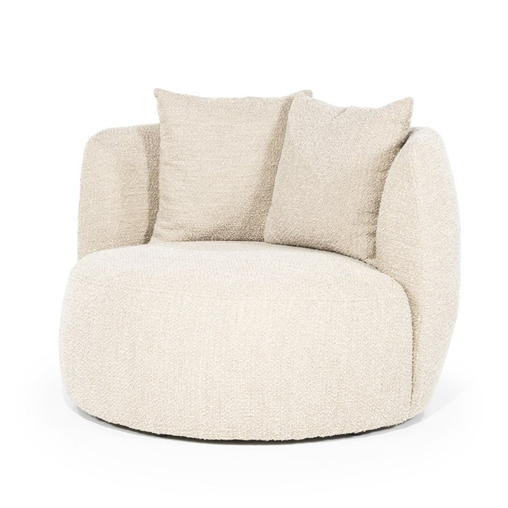 LOUNGE CHAIR LOUIS SAND SPARK 105X105X76CM