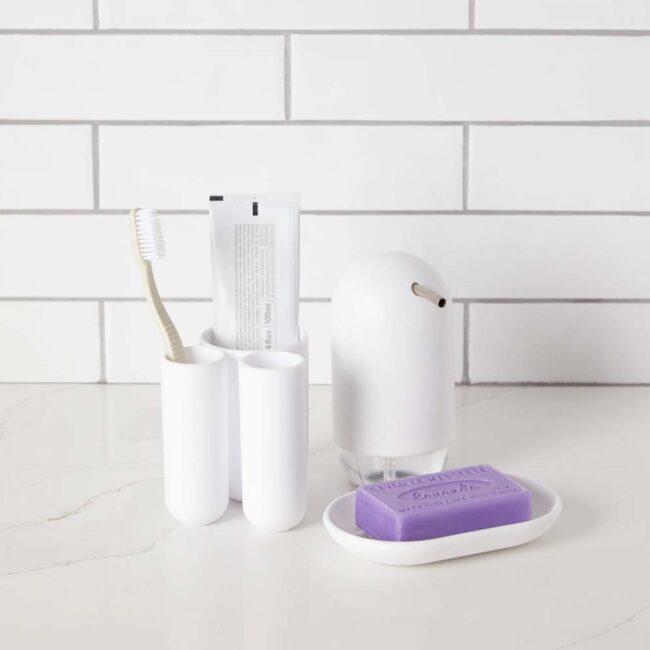 TOUCH SOAP PUMP WHITE 10X7X13CM - Image 3