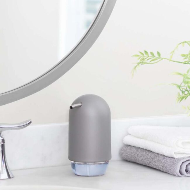 TOUCH SOAP PUMP GREY 10X7X13CM - Image 3