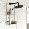 CUBIKO SHOWER CADDY BLACK 31X11X61CM - Image 3