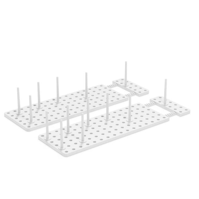 SET OF 2 PEGGY DRAWER ORG WHITE 55X15X10CM - Image 5