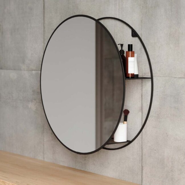 CIRKO MIRROR BLACK 51X14X51CM - Image 3