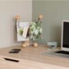 WOODY DESK PICTURE DISPLAY LARGE BLACK & NATURAL 25X13X31CM - Image 2