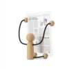 WOODY DESK PICTURE DISPLAY LARGE BLACK & NATURAL 25X13X31CM - Image 3
