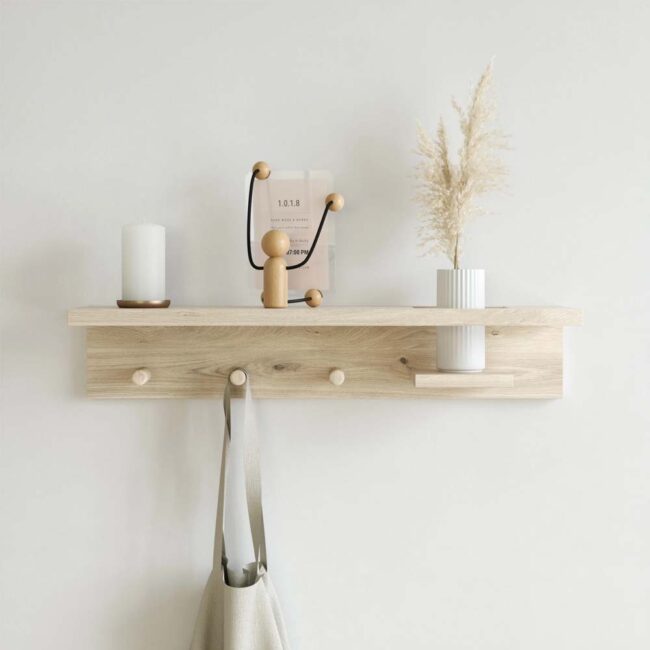 WOODY DESK PICTURE DISPLAY LARGE BLACK & NATURAL 25X13X31CM - Image 5