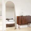 HUBBA ARCHED LEANING MIRROR BRASS 51X157CM - Image 2