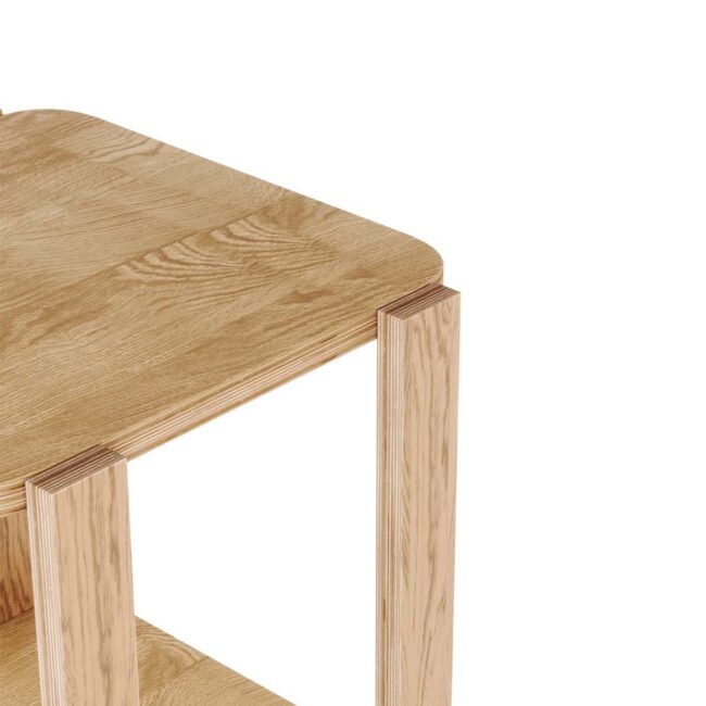 BELLWOOD SIDE TABLE NATURAL 42X38X53CM - Image 4