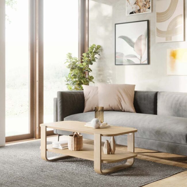 BELLWOOD COFFEE TABLE NATURAL 109X55X40CM - Image 3