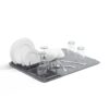 UDRY PEG DISH DRYING RACK WITH MAT CHARCOAL 47X17X9CM