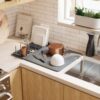 UDRY PEG DISH DRYING RACK WITH MAT CHARCOAL 47X17X9CM - Image 2