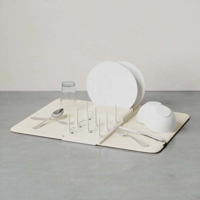 UDRY PEG DRYING RACK WITH MAT LINEN 47X17X9CM - Image 3