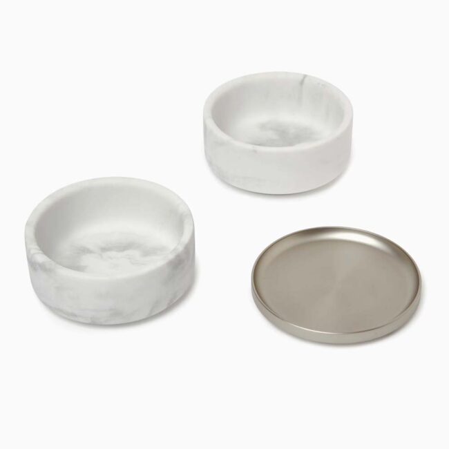 TESORA BOX WHITE NICKEL 13X13X11CM - Image 3